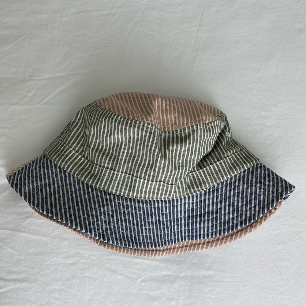 Urban Outfitters Striped Bucket Hat - Green, Blue, Pink